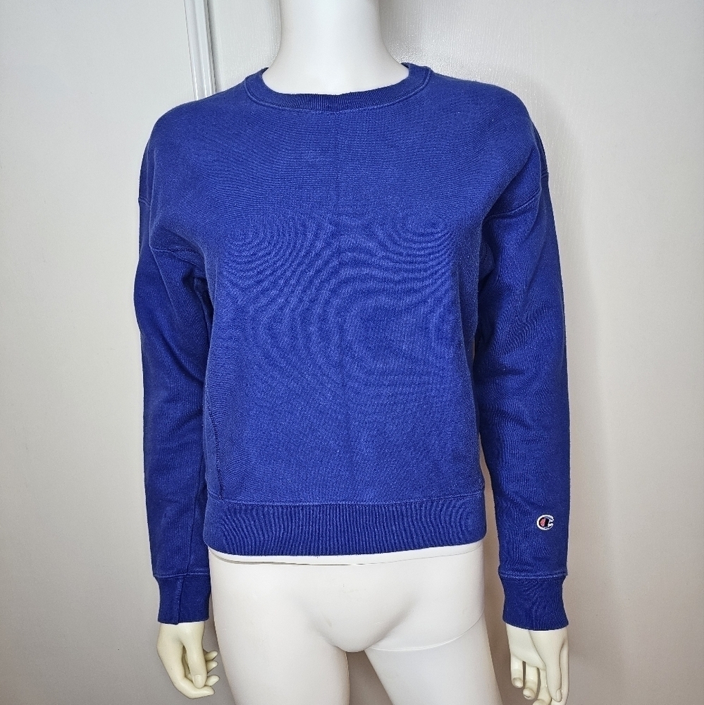 Royal Blue Champion Sweat Shirt Womens Size XS  Pullover Crew Neck